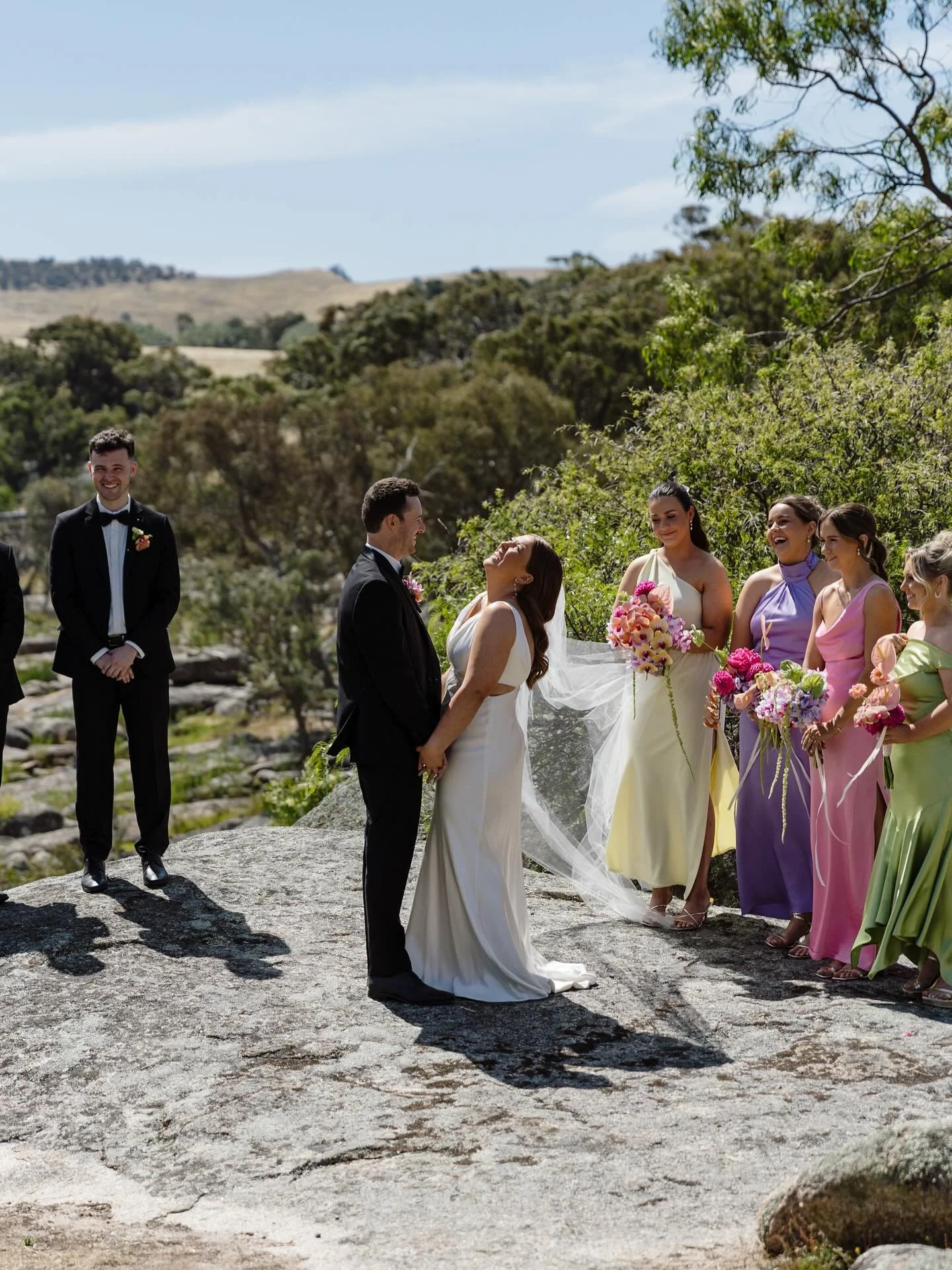when love makes you feel on top of the world &mdash; they literally found the top and got married on it.

📸 @abbeytattphotography 
📍 @theacresoftooborac 

#melbournecelebrant
#weddingcelebrant
#melbournewedding
#weddingceremony
#inclusiveceremony 
