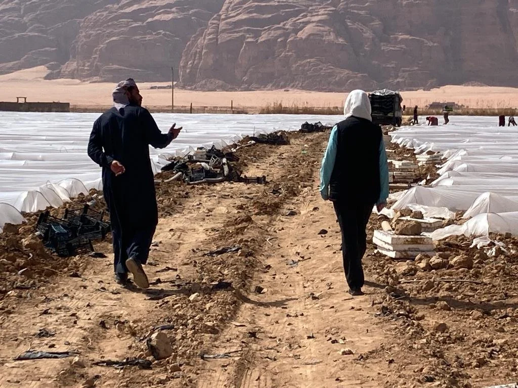 Lisa walking with one of our friends.jpg