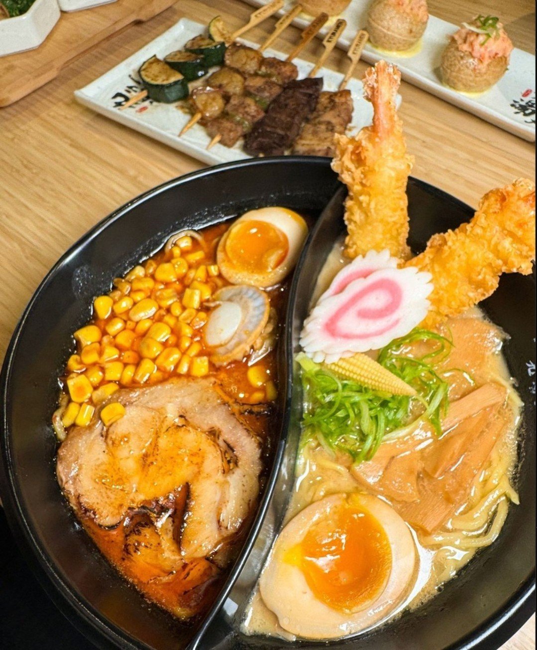 Dive into our Yin-Yang Bowl, where two amazing flavors meet in one dish&mdash;ideal for those who want it all! 👍No worries about picking a favorite!🍜