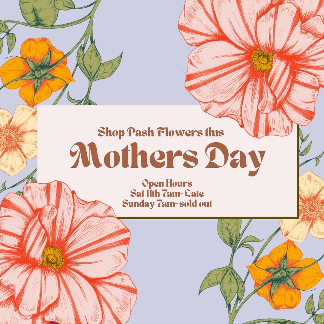 Hello happy shoppers ! we have so many goodies in-store this week to celebrate Mum! a mixture of brand new products and a stunning unique flower selection 

Mother&rsquo;s Day open hours 

Saturday 11th 7am-late 
Sunday 12th 7am-sold out 

#mothersda