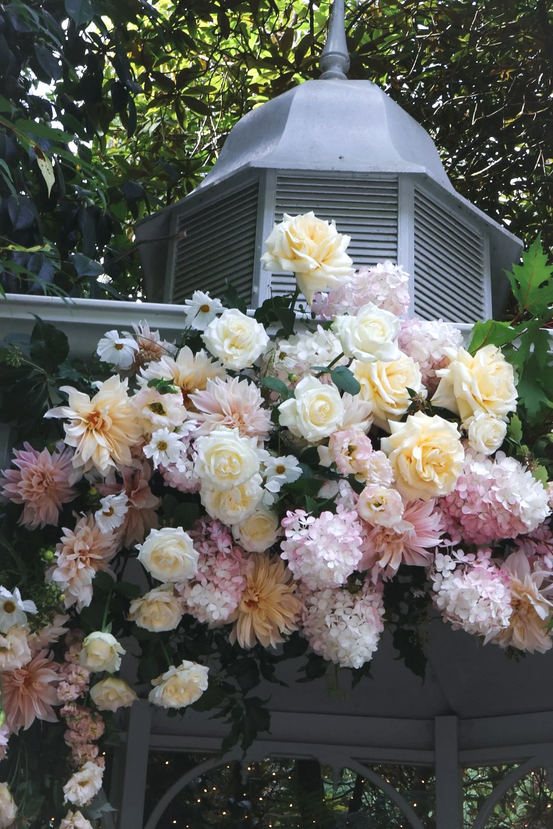 Garden style wedding flowers