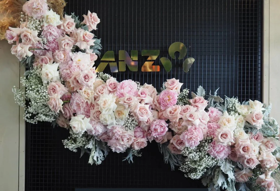 Statement floral installation created by Pash Flowers for a Melbourne event