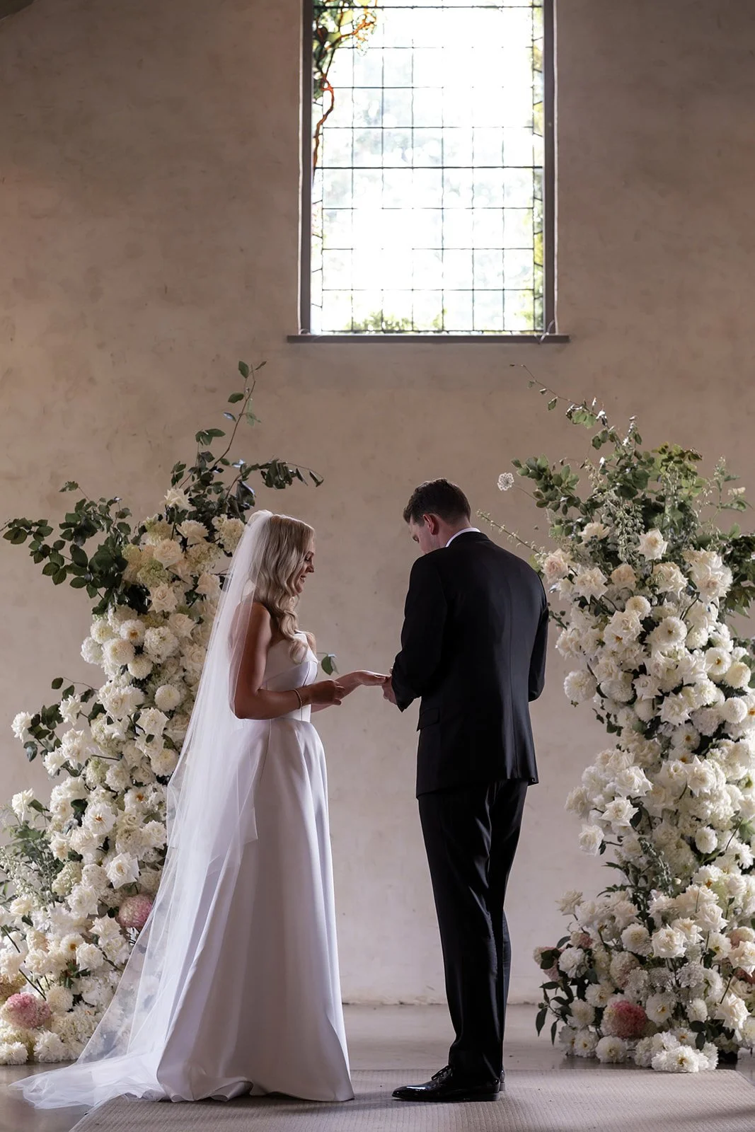 Flower arch installation