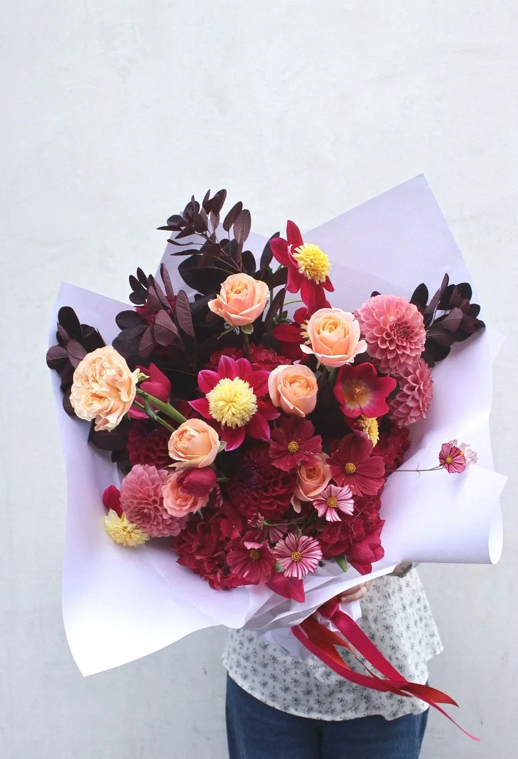 Classic-pash-bright-flower-arrangement