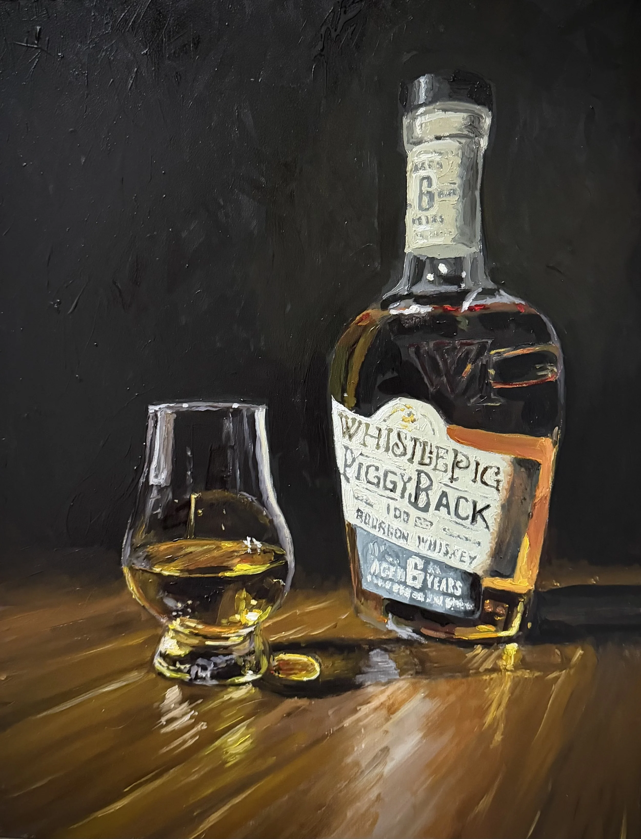 Whistle Pig Glancairn - 18x14 oil on panel - $800