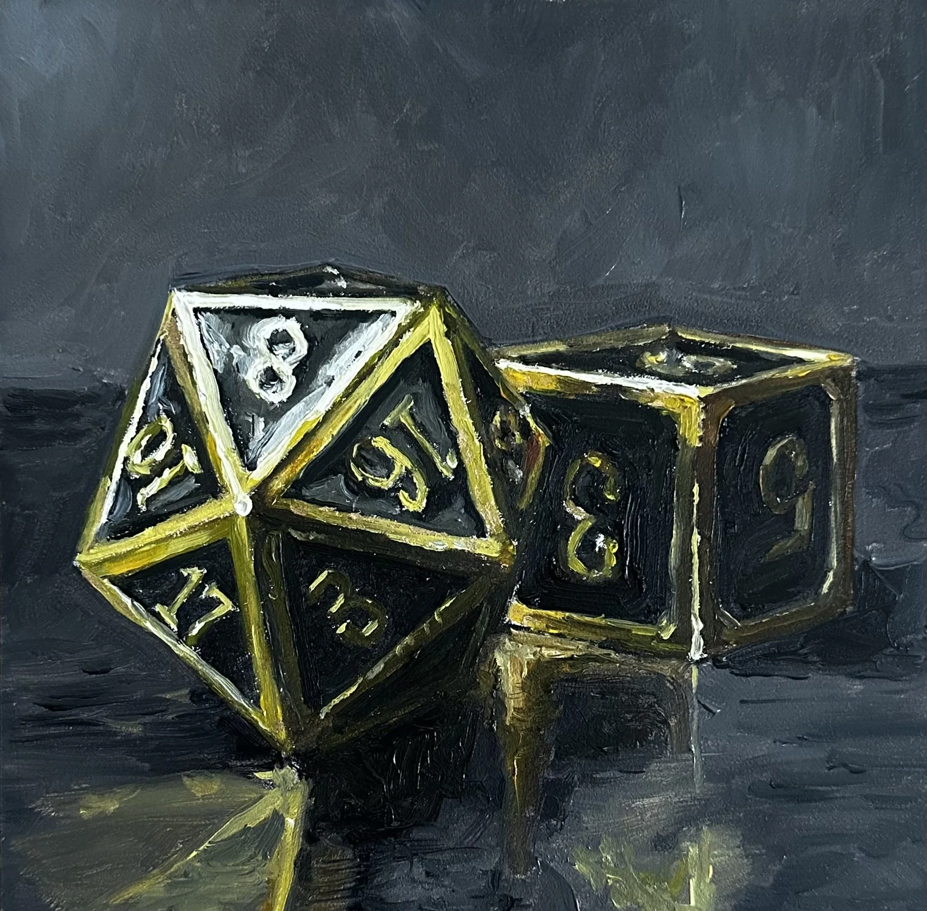 Nat Twenty - 6x6 oil on panel - $250