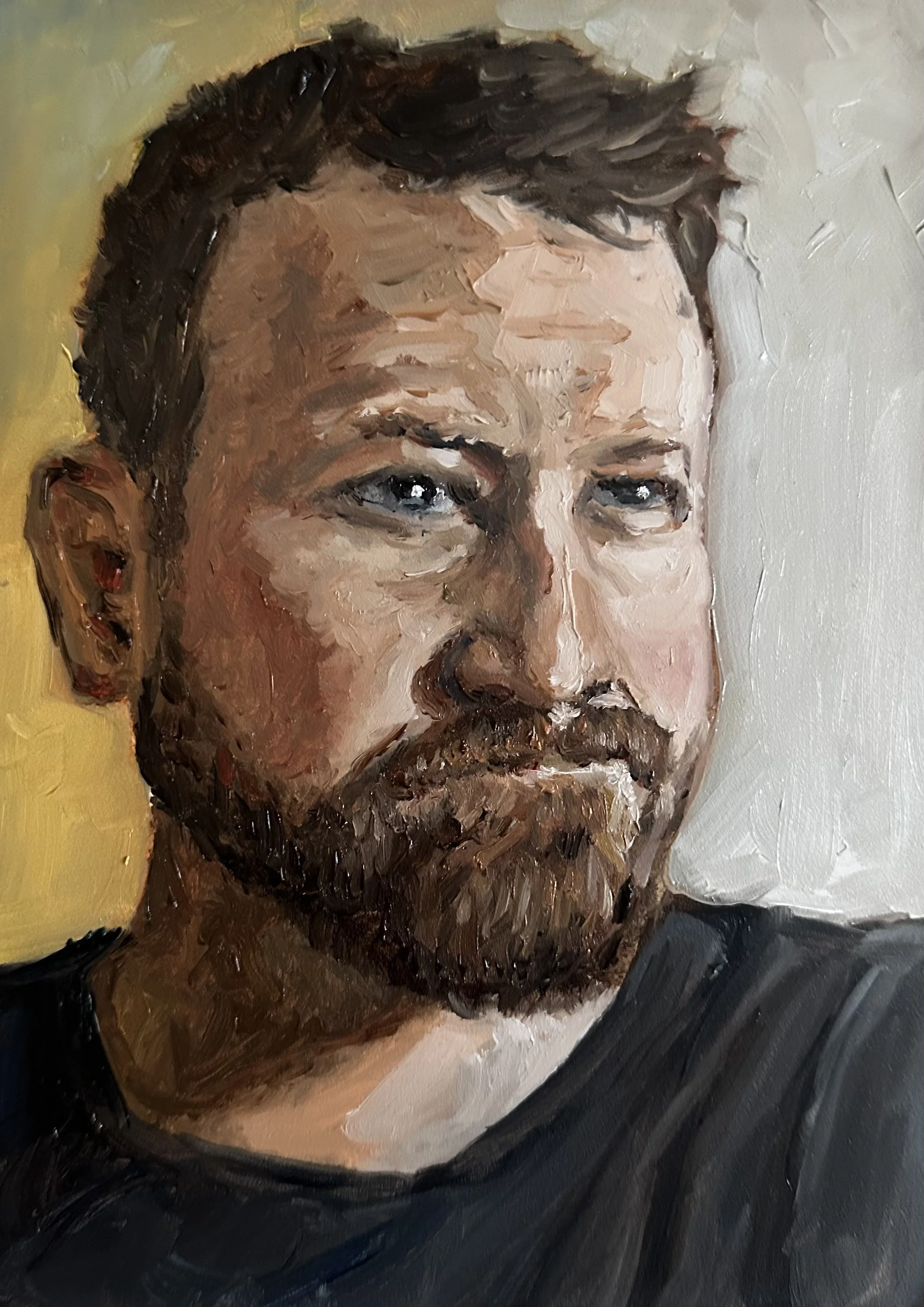 Self Portrait 2026 - 7x5 oil on panel - NFS