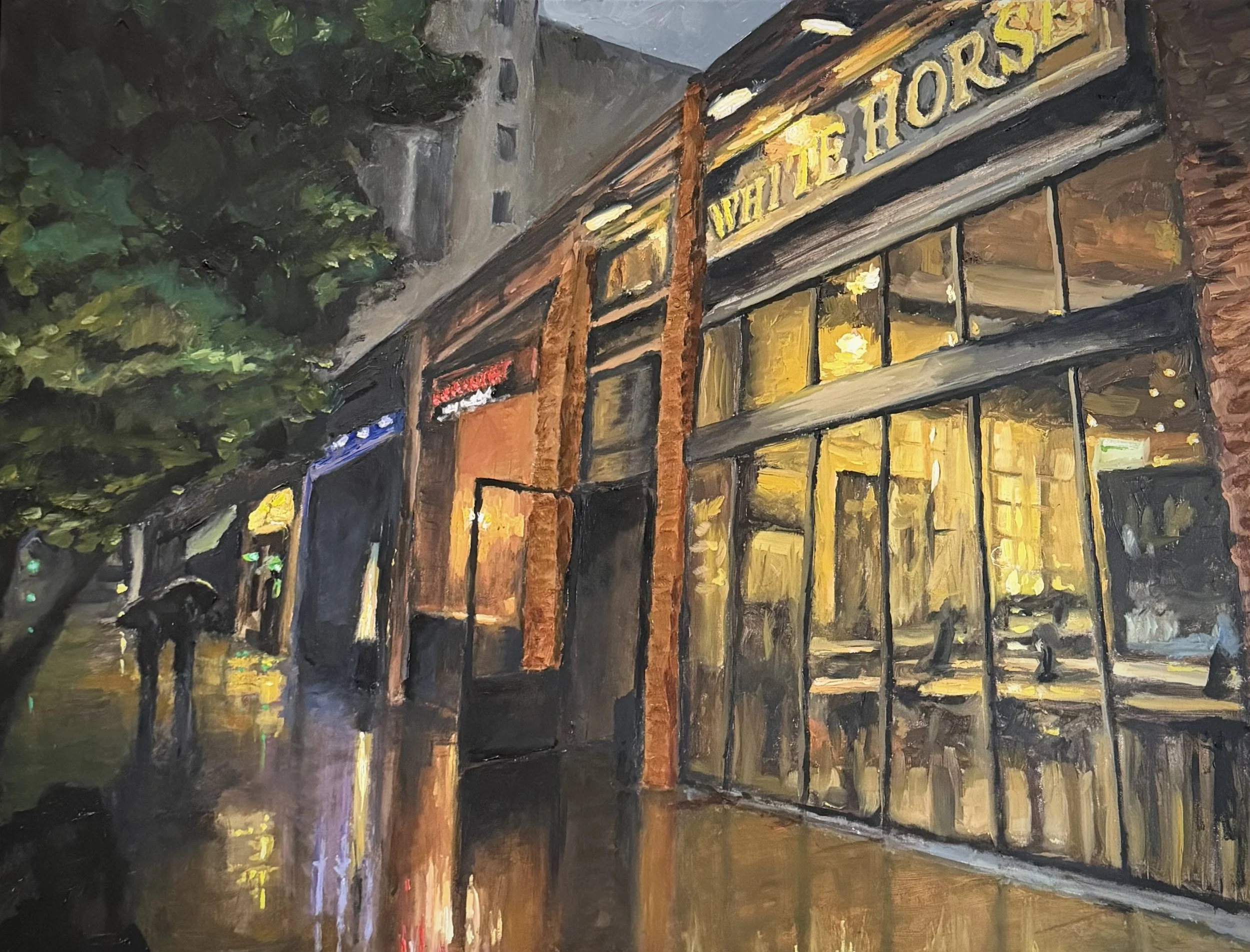 SLC Main Street - 18x24 oil on panel - $2,000