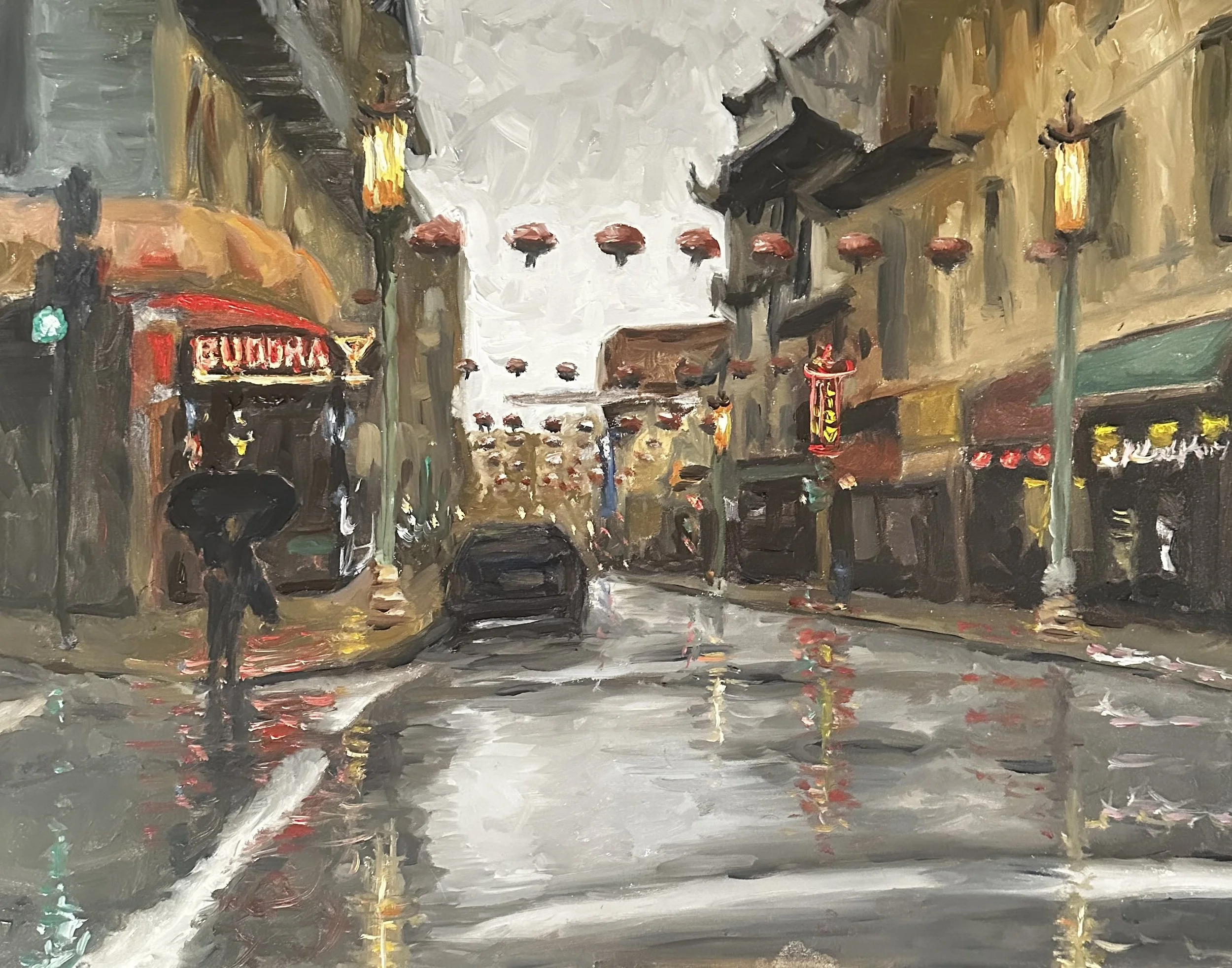 Chinatown - 16x20 oil on panel - $900