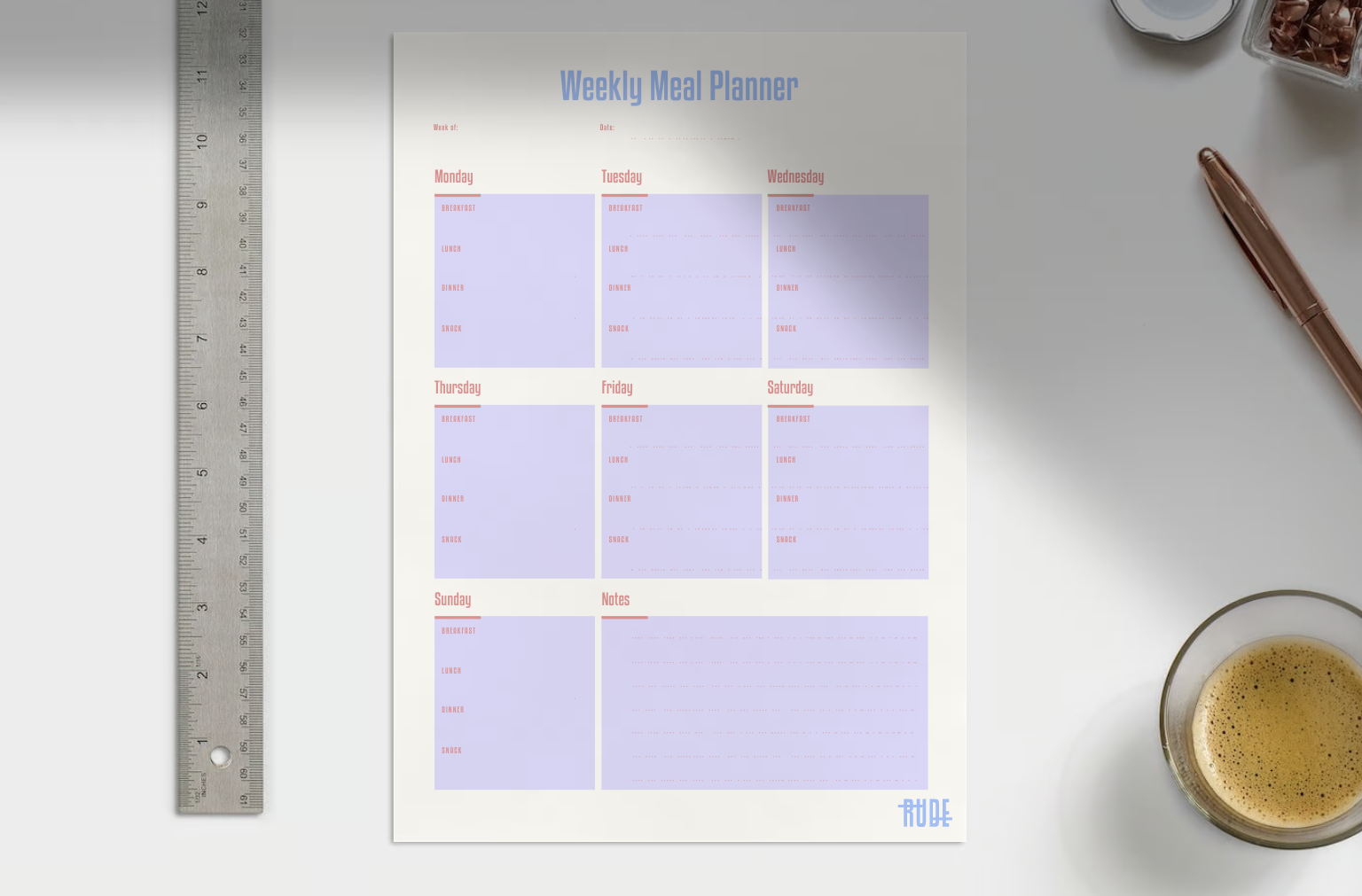 Weekly Meal Planner