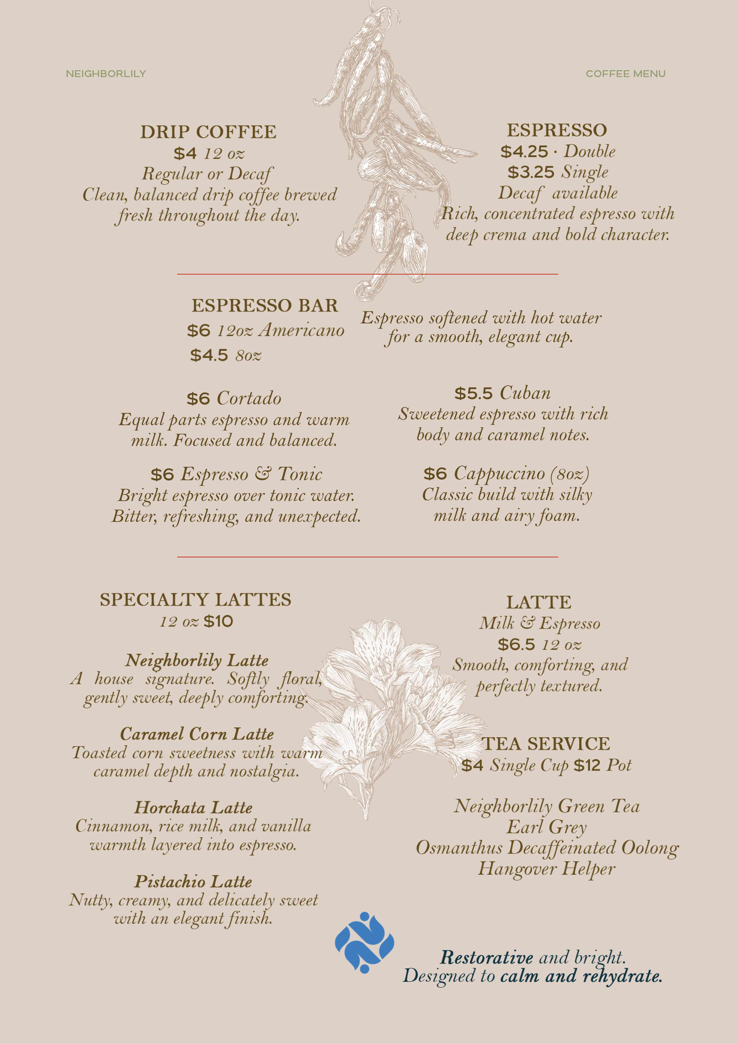 Coffee, Tea & Spirit-Free Menu - Page 2