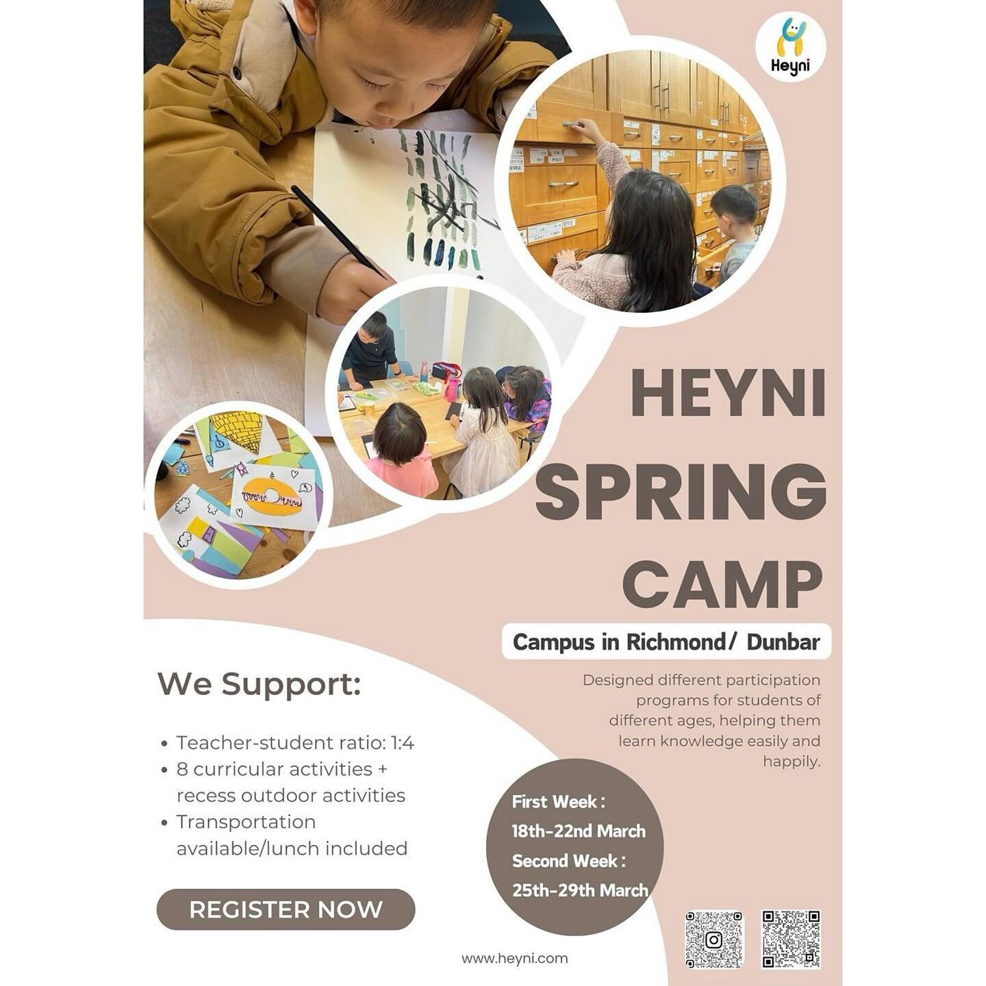 With the winter camp activities wrapping up successfully, Heyni has customized a series of experiential classes specifically for babies during spring break ~
 #van #Vancouver #education #springcamp #richmond