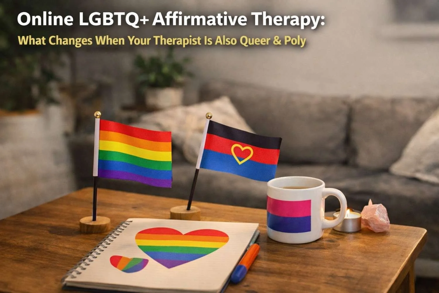 Online LGBTQ+ Affirmative Therapy: What Changes When Your Therapist Is Also Queer &amp; Poly