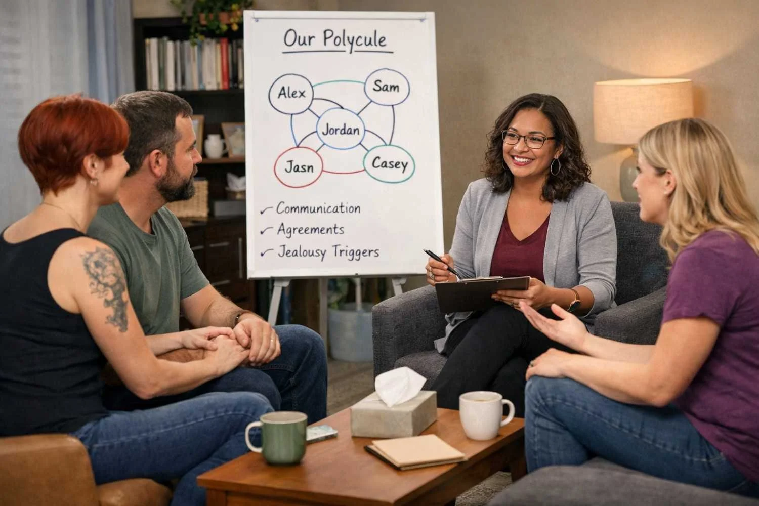 Polyamory-Friendly Couples Therapy: What Actually Happens in Session
