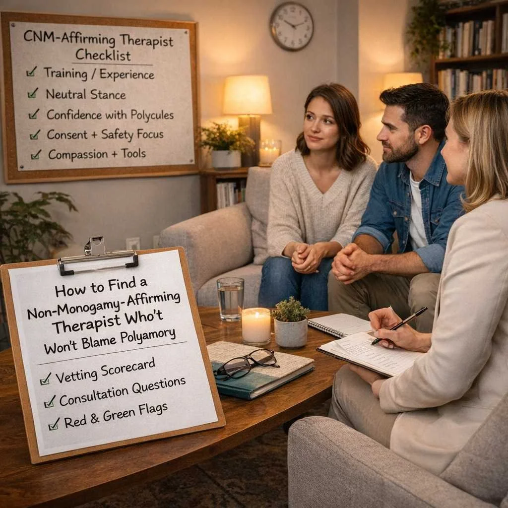 How to Find a Non-Monogamy-Affirming Therapist Who Won’t Blame Polyamory