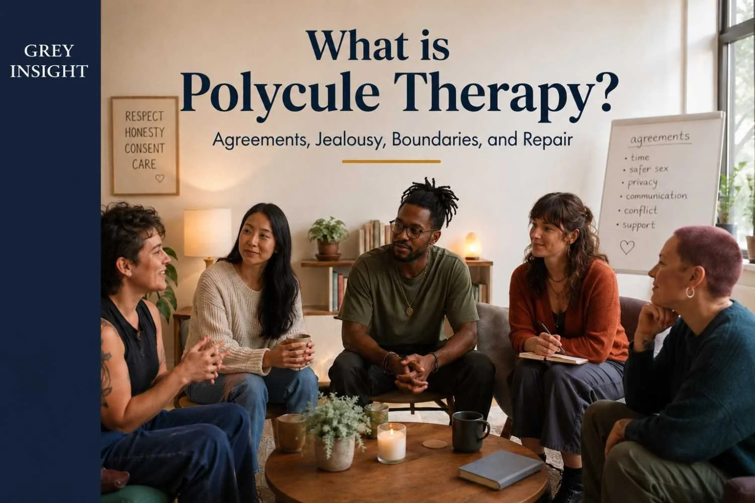 What is Polycule Therapy? Agreements, Jealousy, Boundaries, and Repair