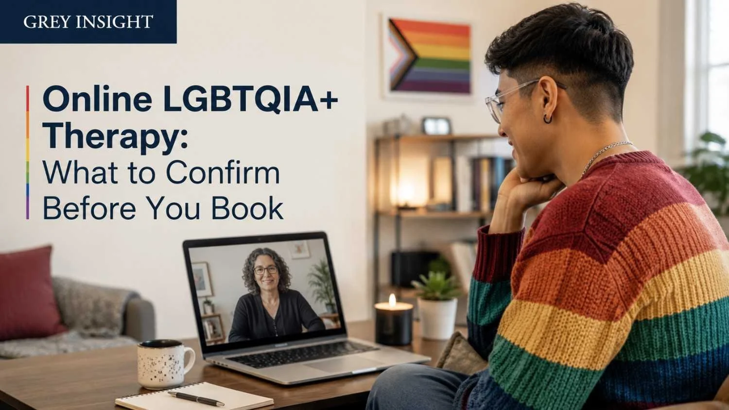Online LGBTQIA+ Therapy: What to Confirm Before You Book