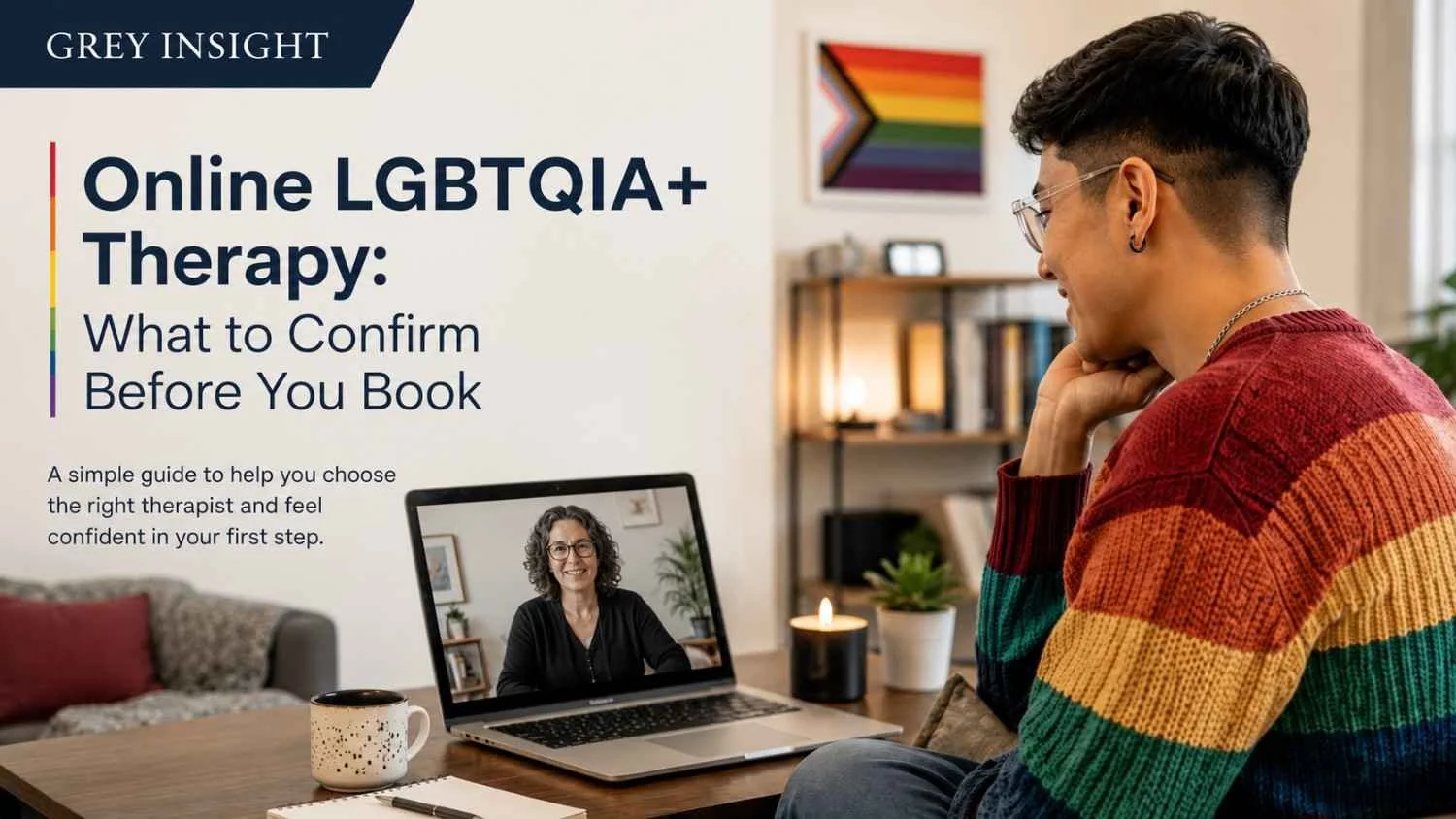 Online LGBTQIA+ Therapy: What to Confirm Before You Book