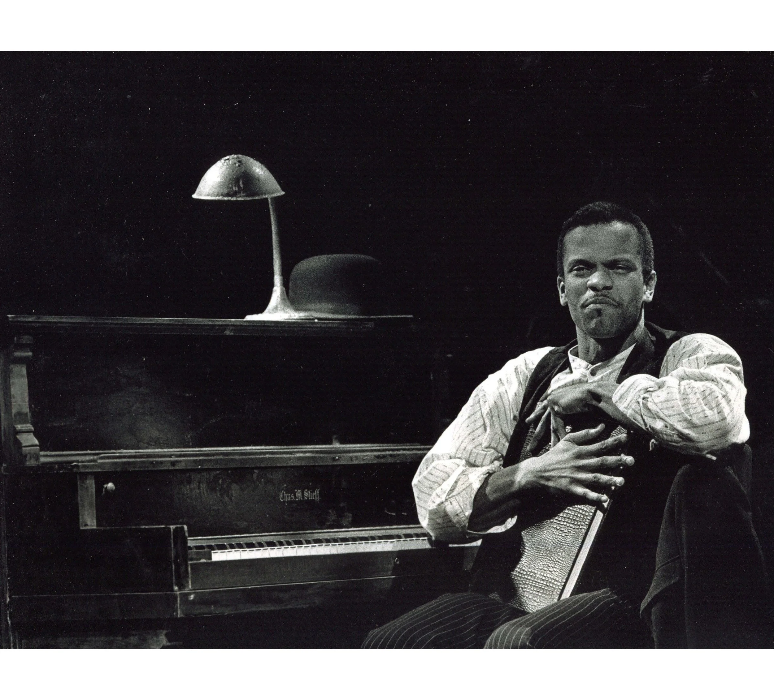 Monti Sharp onstage as Scott Joplin
