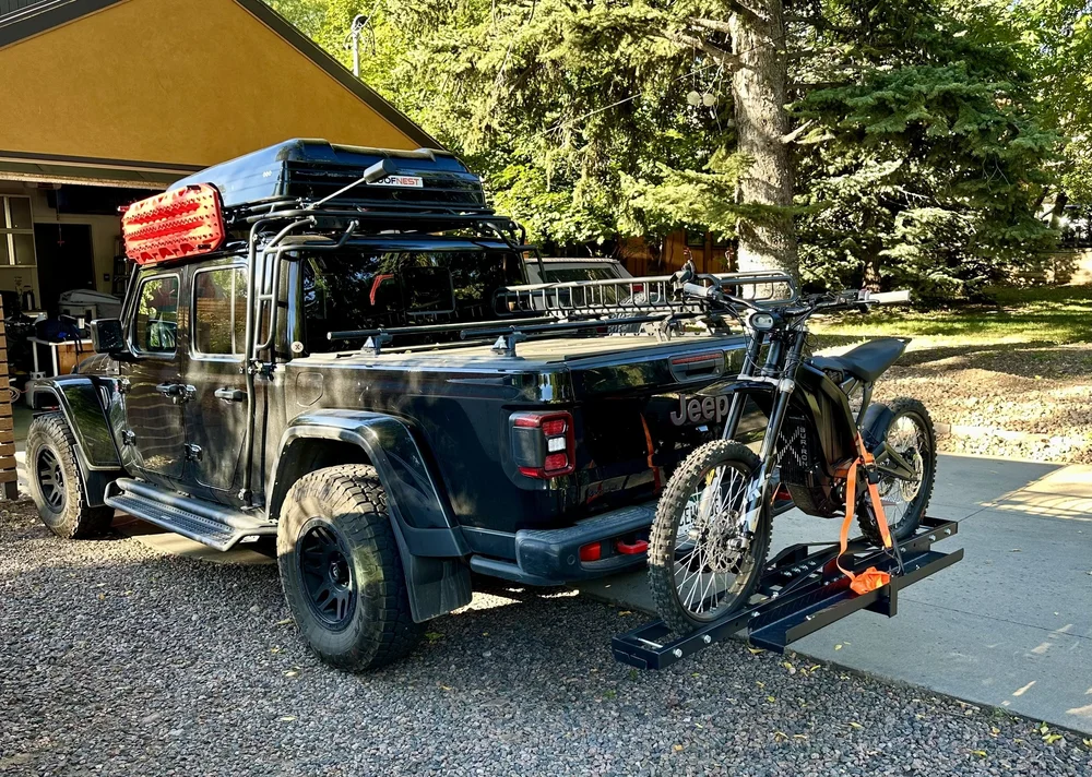 Night camp with the rig