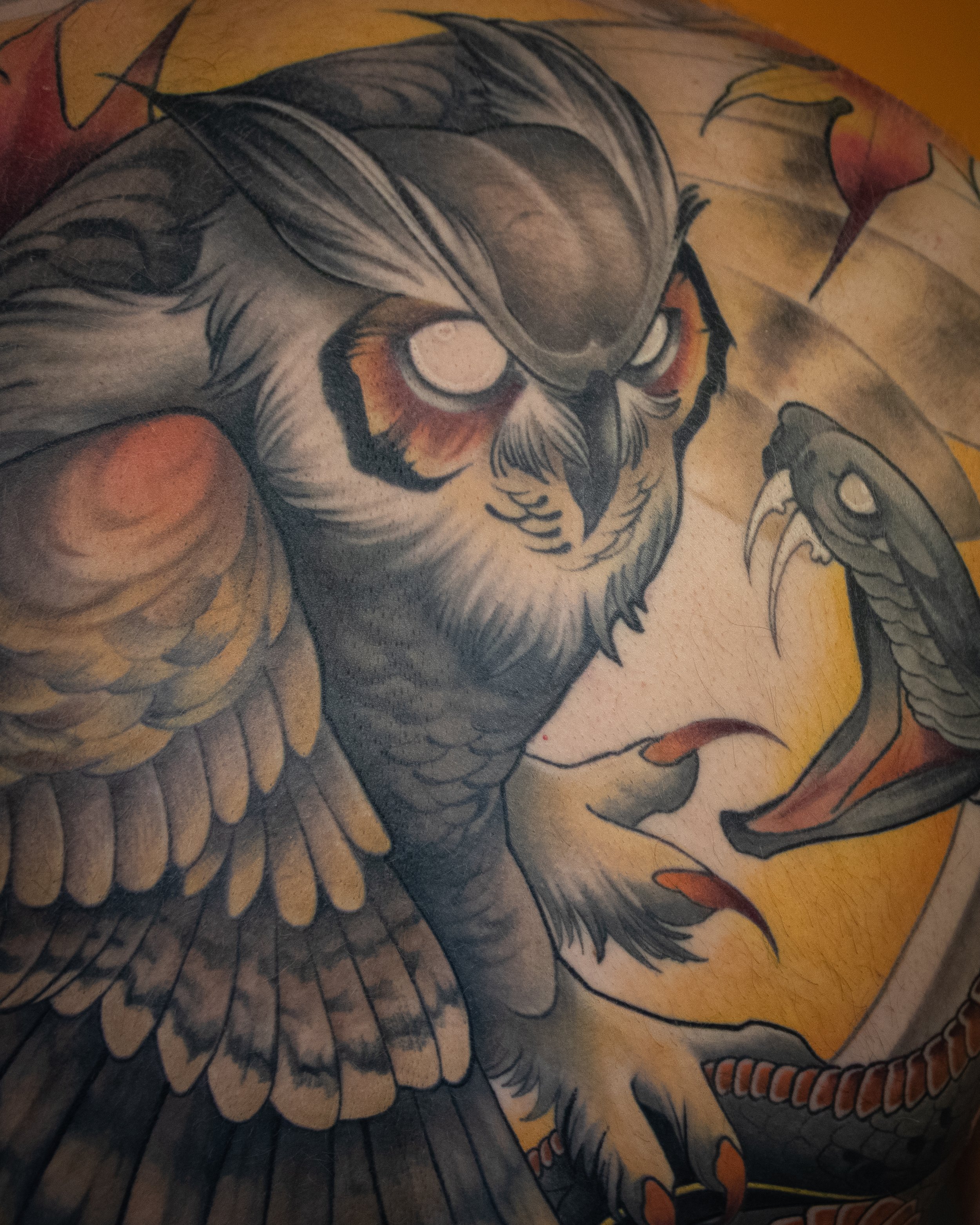 Tattoo artistry
Black and gray neotraditional
Art nouveau styles
American traditional
Fine line tattoos
Dotwork designs
Nature-inspired tattoos
Animal-themed tattoos
Mythological creatures
Portrait tattoos
Custom tattoo creations
Transformative self-