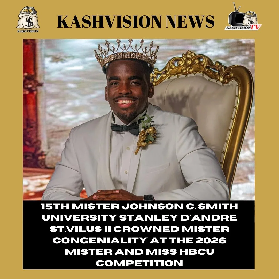 Congratulations to 15th Mister Johnson C Smith University Stanley D&rsquo;Andre St Vilus II on being crowned Mister Congeniality at the 2026 Mister and Miss HBCU Competition 👑✨

Representing Johnson C Smith University with charm grace and Golden Bul