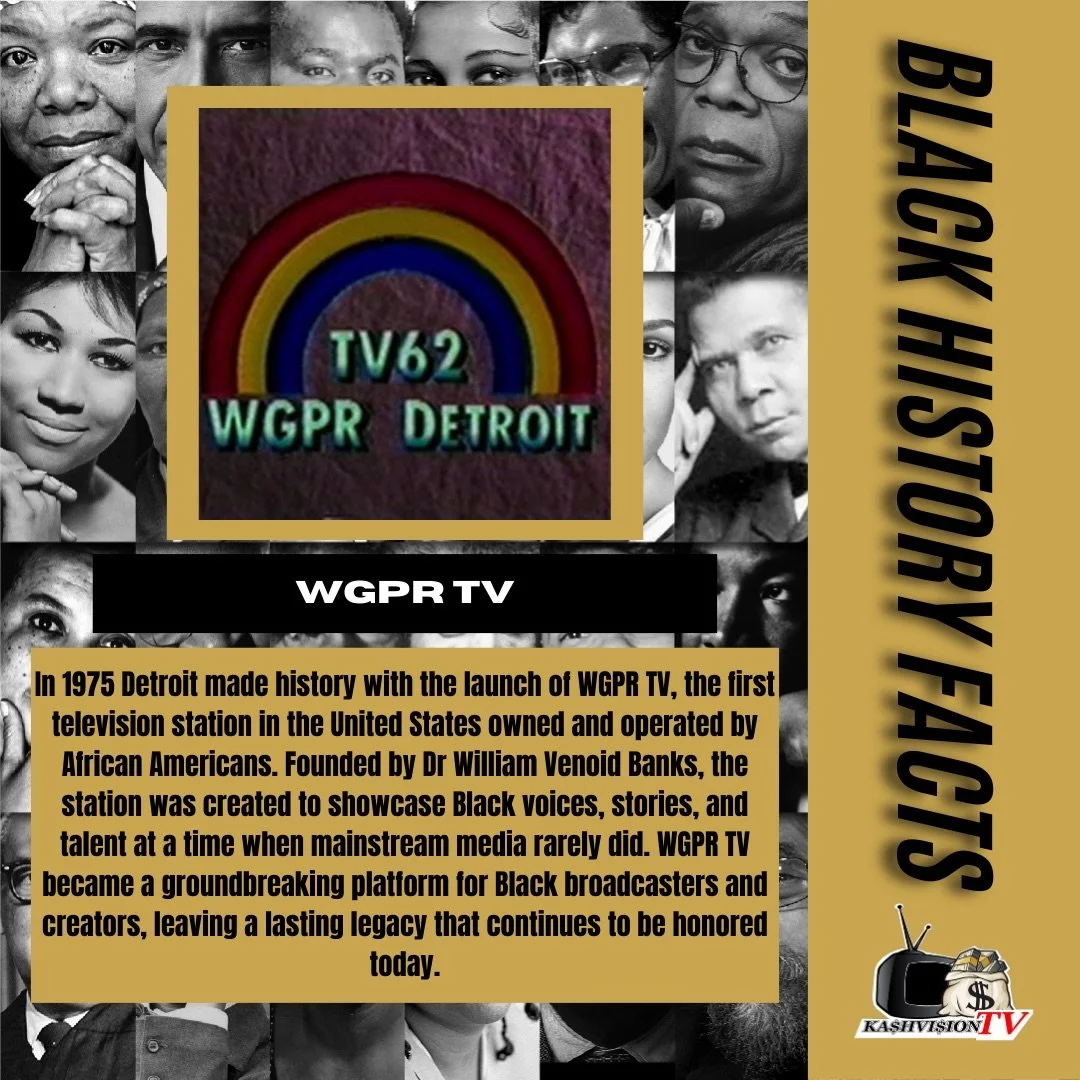 Black History Fact of the Day 📺🖤

In 1975 Detroit made history with the launch of WGPR-TV, the first television station in the United States owned and operated by African Americans. Founded by Dr. William Venoid Banks the station created space for 
