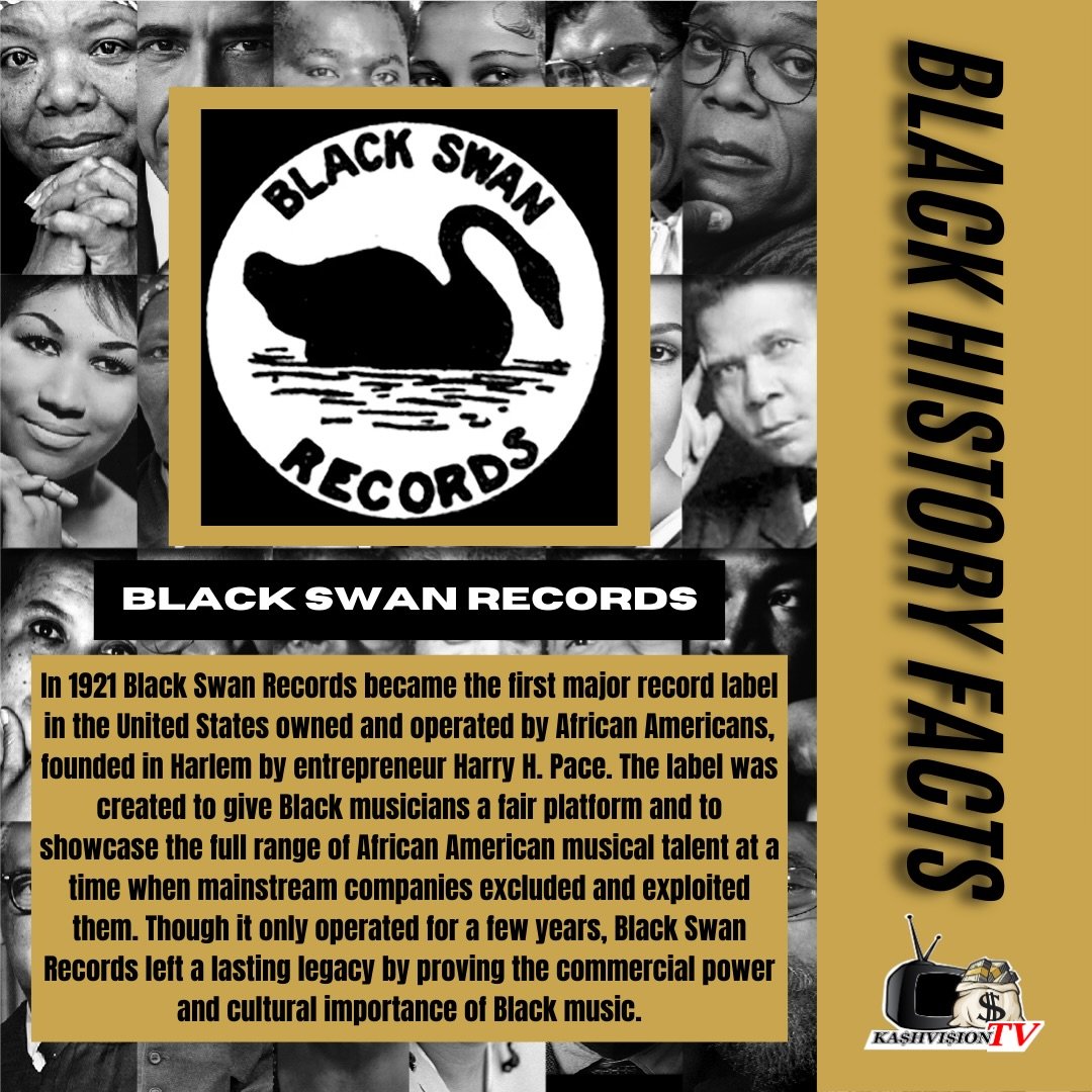 Black History Fact of the Day 🖤

In 1921, Black Swan Records made history as the first major Black owned record label in the United States 🎶

Founded in Harlem by Harry H. Pace, the label was created to give Black artists ownership, fair pay, and c