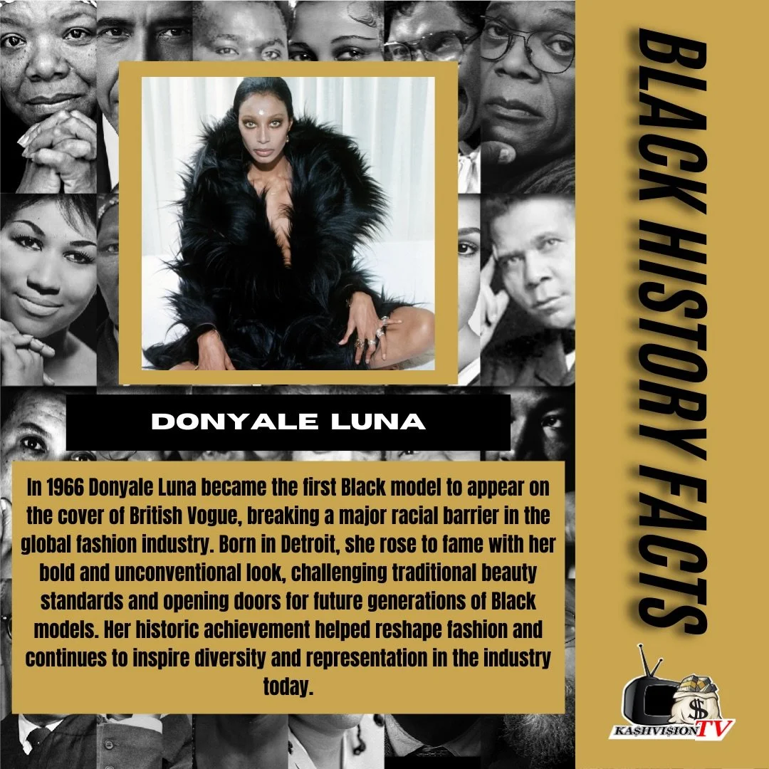 Black History Fact of the Day 🖤

In 1966, Donyale Luna made history as the first Black model to appear on the cover of British Vogue 🌍✨ Her groundbreaking achievement broke barriers in the fashion world and opened doors for generations of Black mod