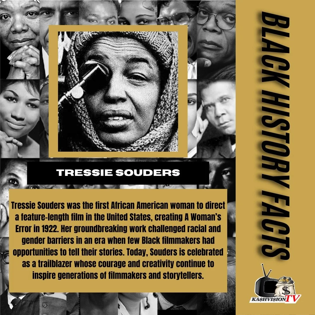 Black History Fact of the Day 🖤🎥

Tressie Souders made history in 1922 as the first African American woman to direct a feature length film in the United States. She wrote, produced, and directed A Woman&rsquo;s Error at a time when Black filmmakers