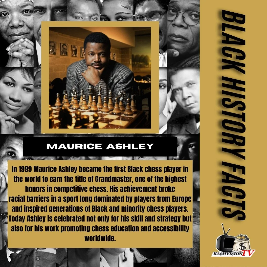Black History Fact of the Day ♟️🖤

In 1999, Maurice Ashley made history by becoming the first Black chess player in the world to earn the title of Grandmaster, one of the highest honors in competitive chess. Born in New York City in 1966, Ashley&rsq