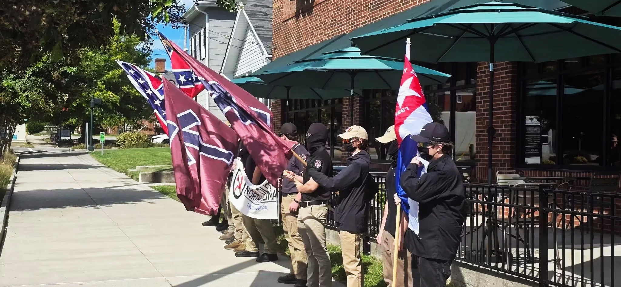 White Supremacist Demonstrators March Through Greensboro, Drawing Community Counterprotest