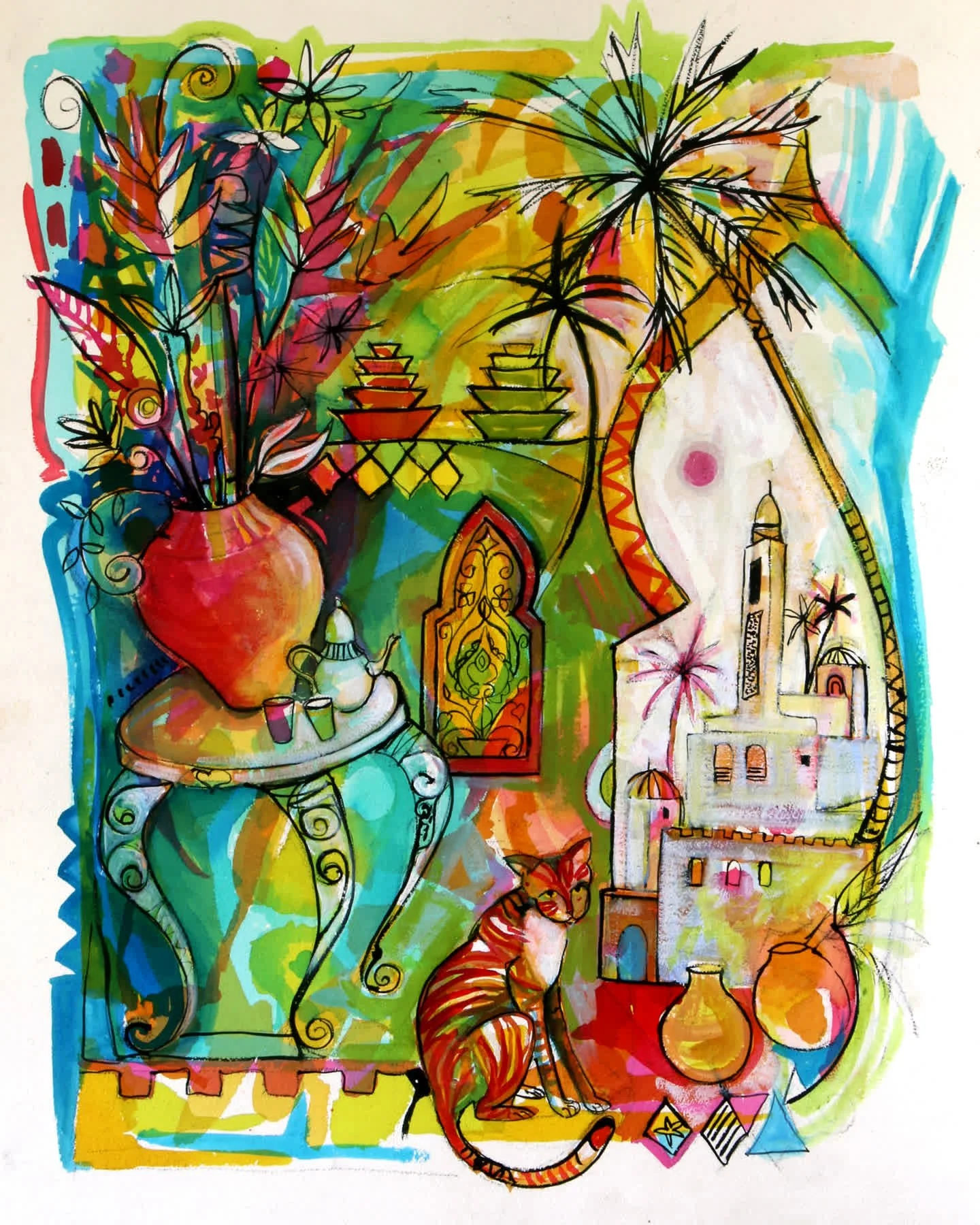 Sometimes it's the little details that stop you in your tracks.

A brushstroke, a texture, a colour combination you didn't expect&hellip; suddenly a piece of art pulls you in and you can't look away.

That's the magic of original art &mdash; every pi