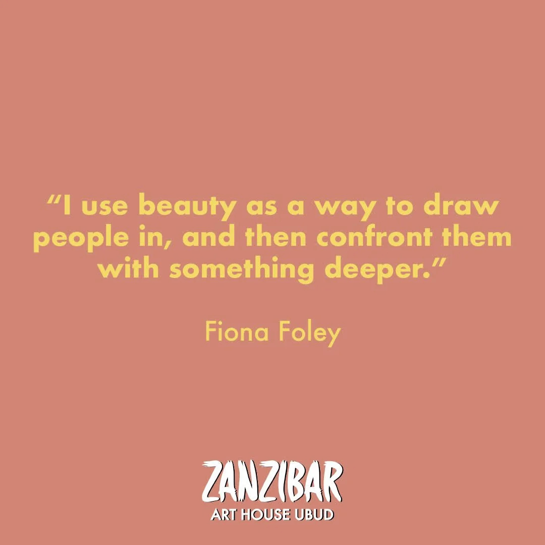 The layered practice of Fiona Foley &mdash; where refined beauty and quiet precision draw you in, then gently unravel powerful stories of history, identity, and place.

Her work rewards a second glance&hellip; and then a third. What first feels minim