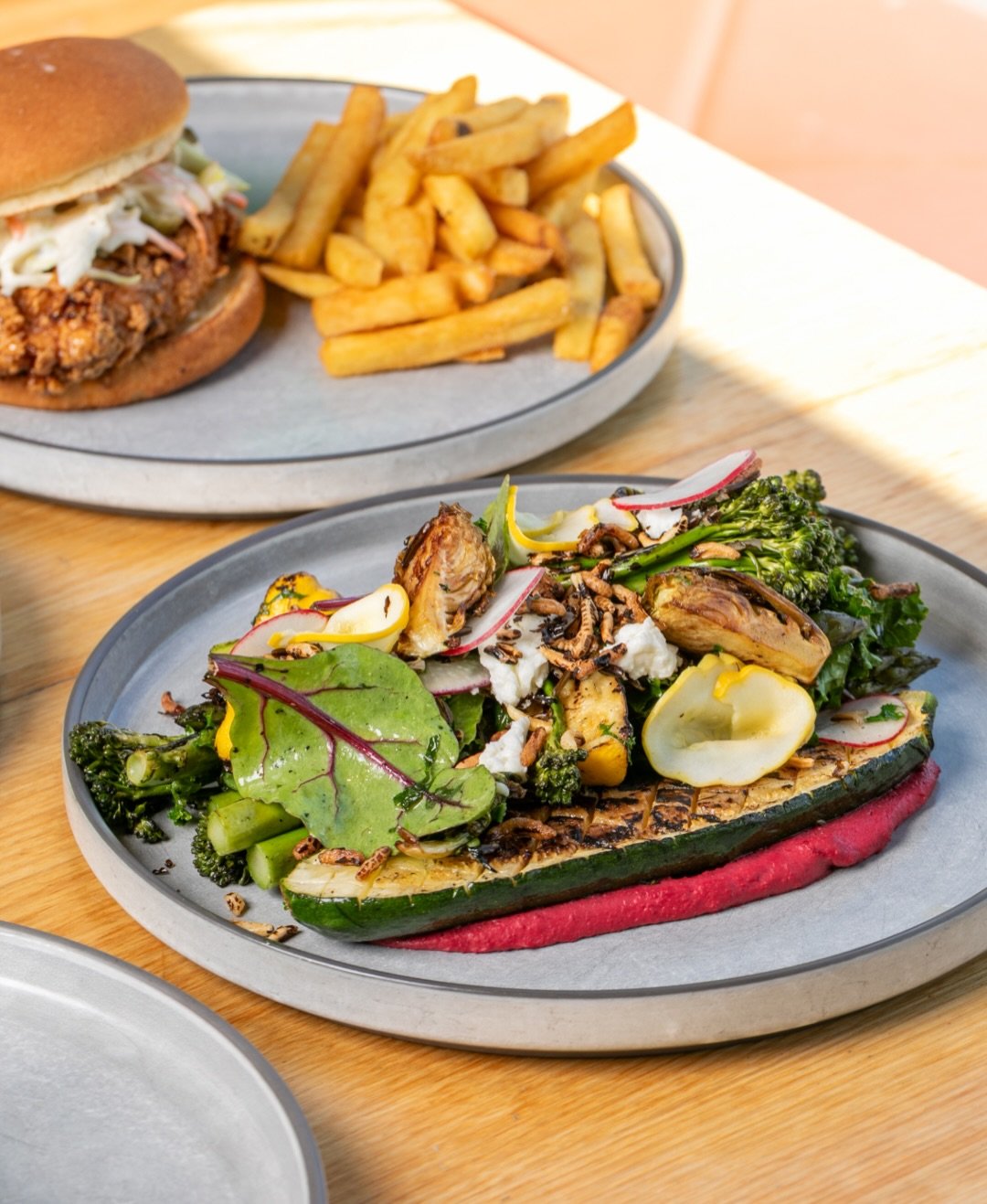 The brief was &ldquo;eat the rainbow&rdquo;, and our chefs understood the assignment. Light, bright and seriously satisfying, our Spring Greens is out here making healthy choices easier than ever. 🌈