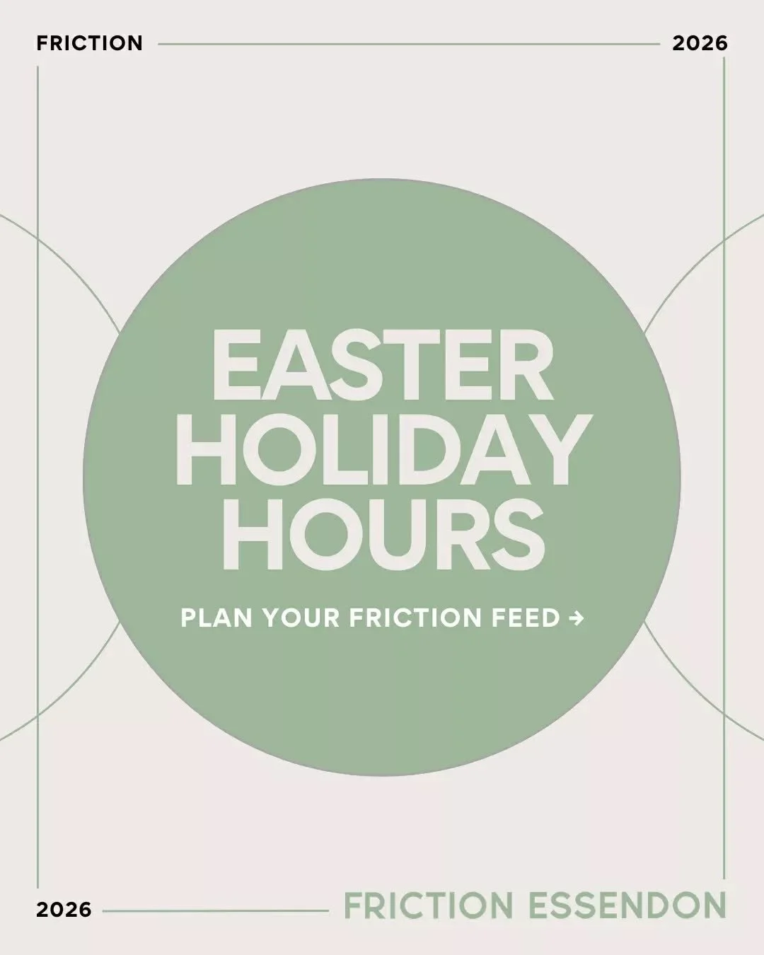 Heads up, friends: we are closed today for Good Friday!

Our team is taking a well-earned pause, but we'll be back serving the brunch and coffee you love tomorrow. 🙌🏼

Enjoy your Good Friday, see you in one sleep! 💚