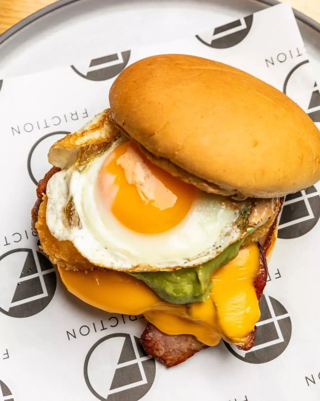 For mornings that need more than toast, there's our Breakfast Burger 🍔 🥓

Loaded up with bacon, a hash brown, fried egg, guacamole, American cheese, chipotle mayo and tomato relish in a soft potato bun, this one packs all the energy you need to tak