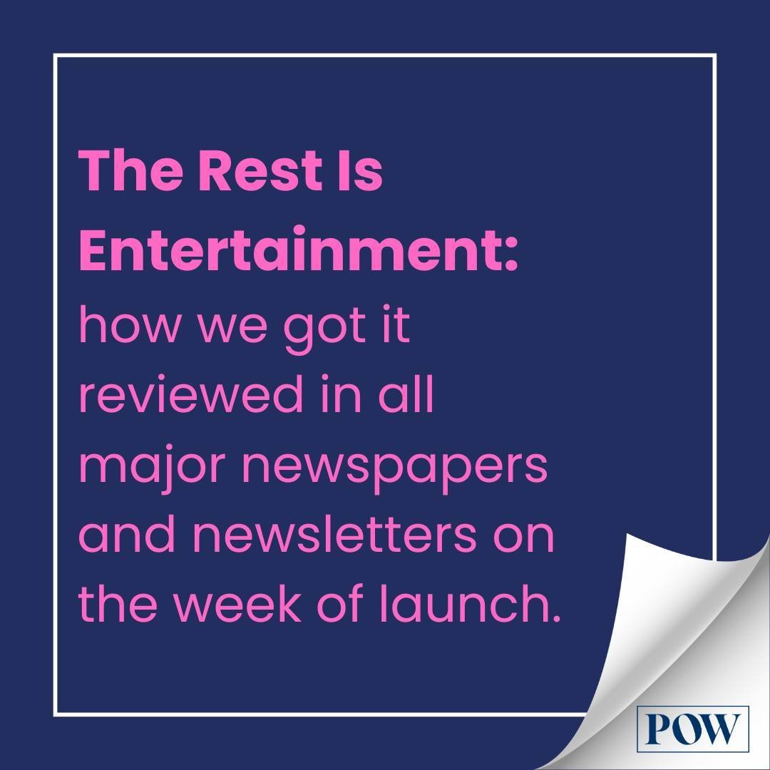 Read about how we helped with the launch of The Rest is Entertainment 👓