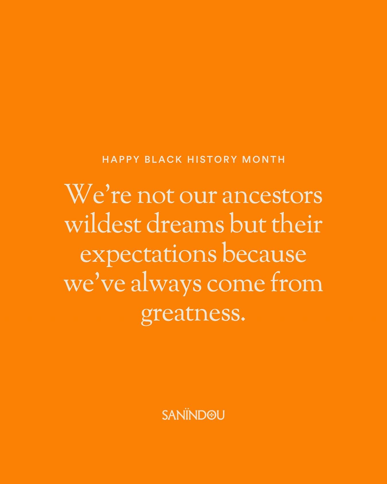 Been great and will always be great because that&rsquo;s who we are as a people ✨ to the diaspora all over the world, we have always come from greatness🧡Happy happy Black History Month! I hope this month has been good to you &amp; festive 🫶🏿

#bla