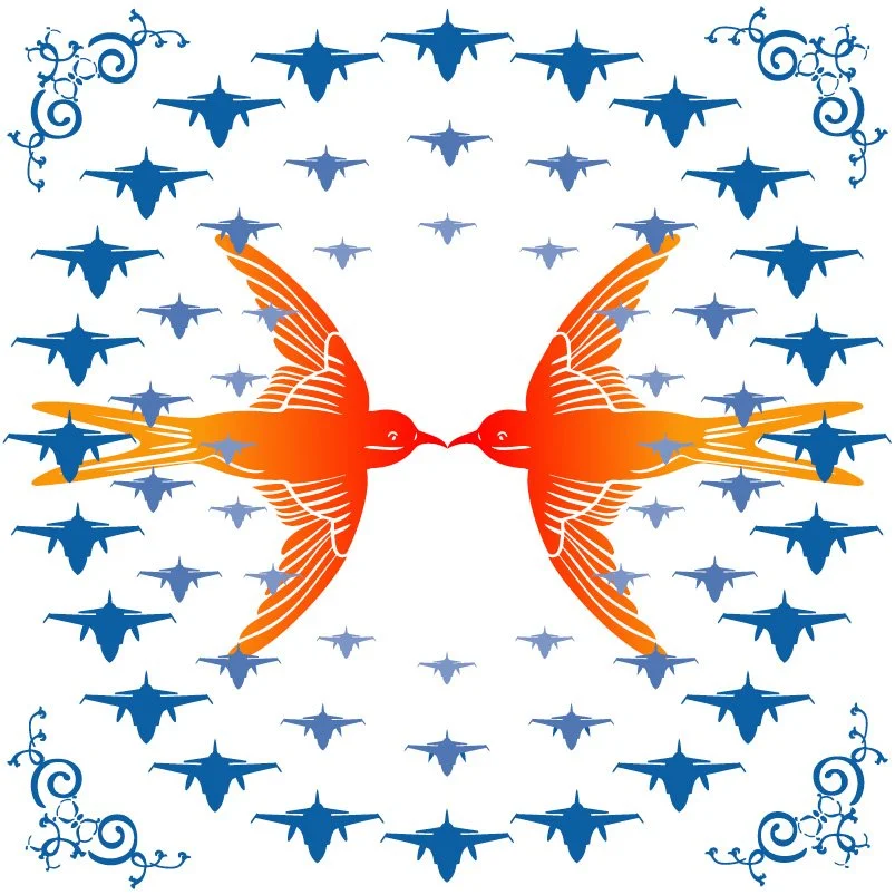 Birds & Jets tile