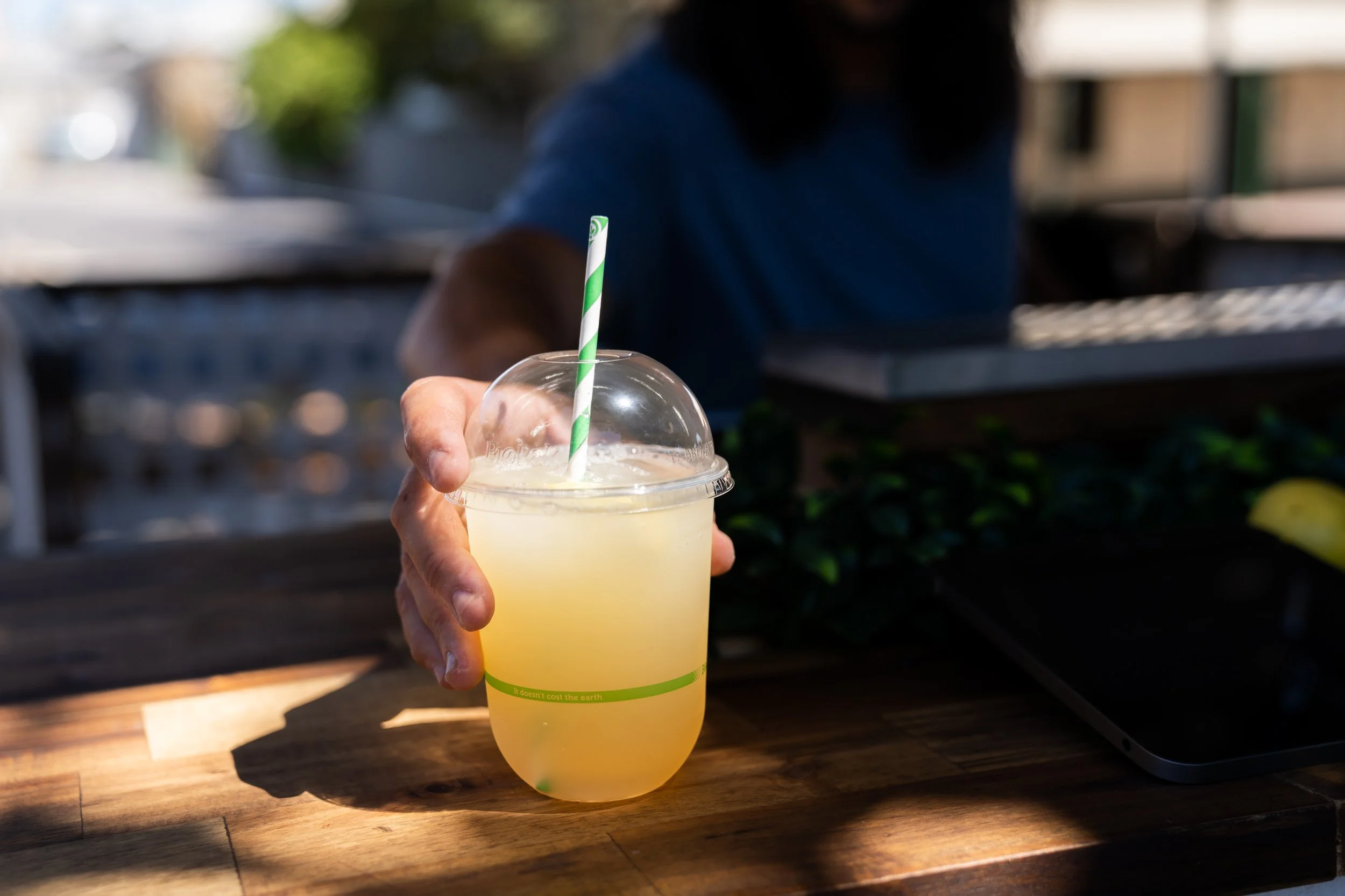Lemonade being served