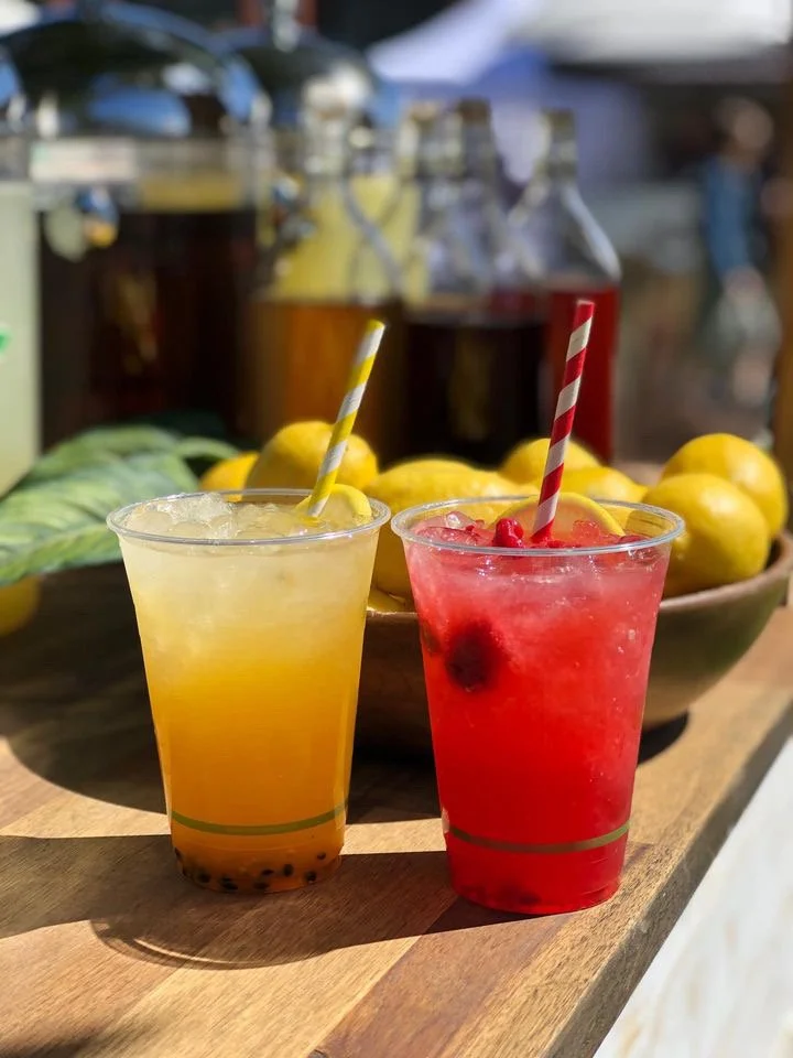 Two lemonade drinks