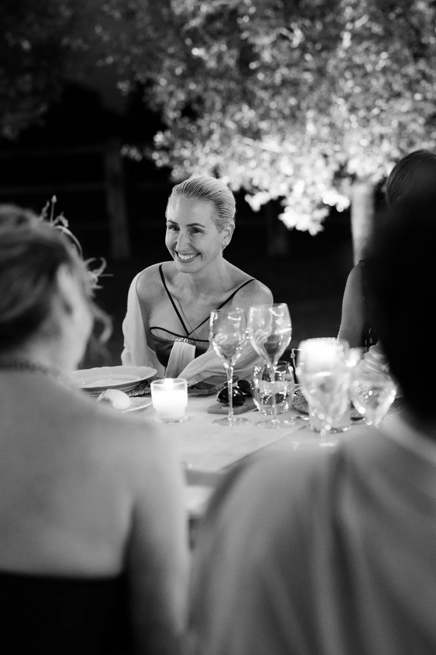 Wedding guests celebrating together at Il Borro in Tuscany