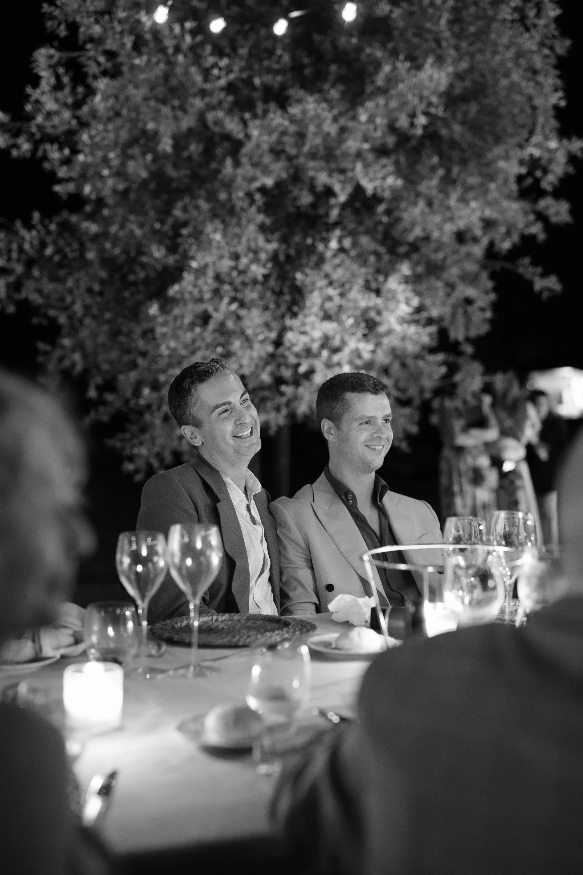 Emotional speeches during the welcome dinner at Il Borro