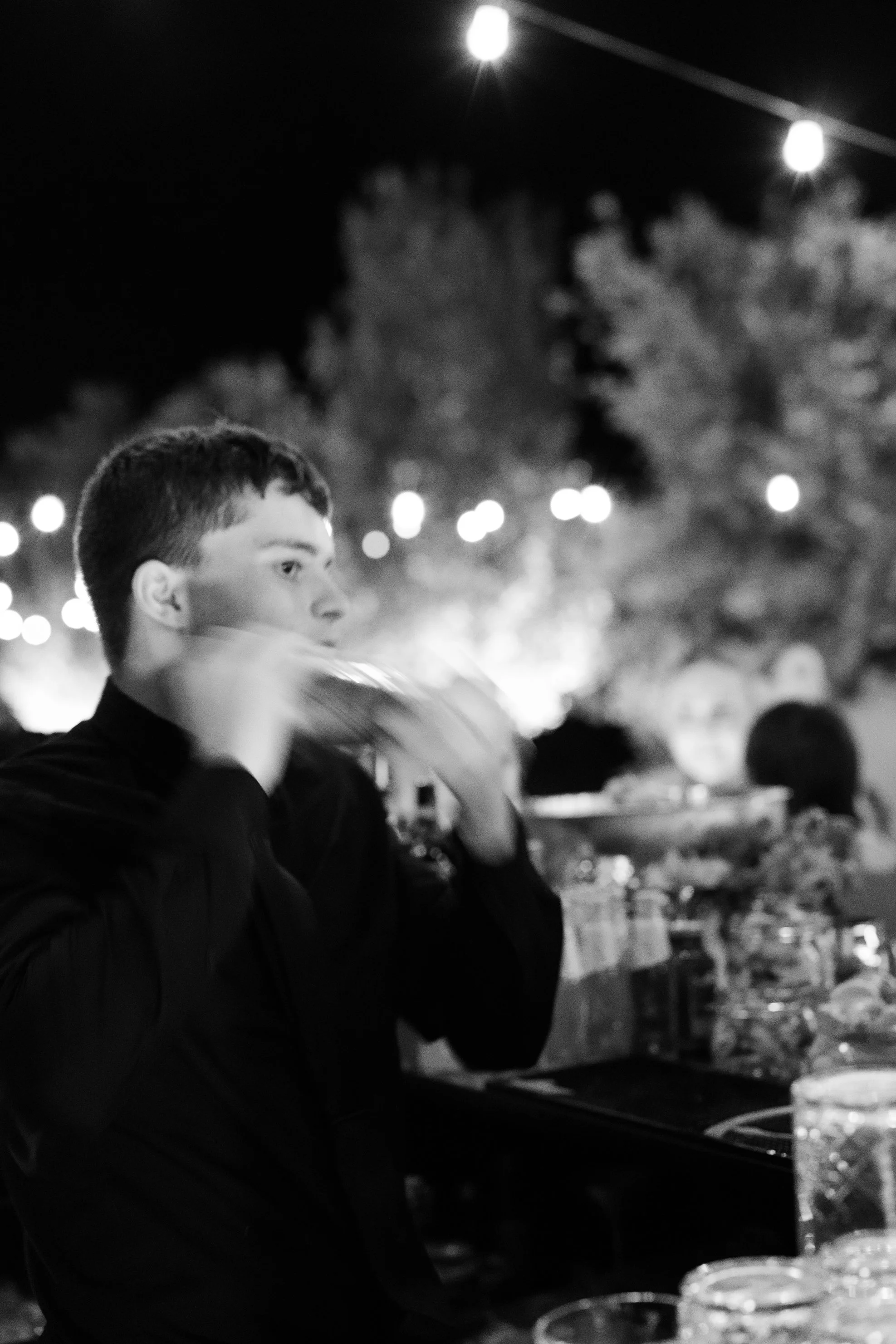 Cocktails during Pizza Dinner at Aie del Borro