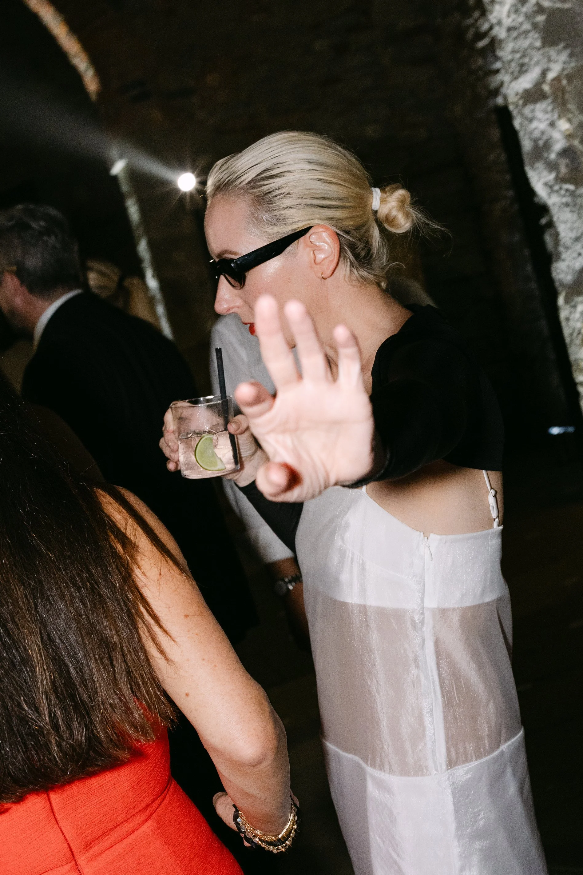 Wedding celebration inside the historic village of Il Borro