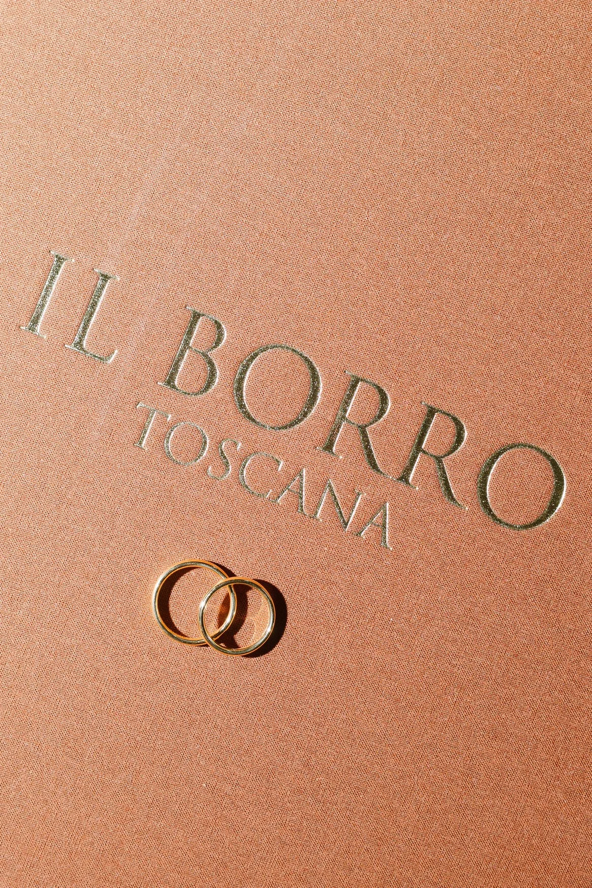 Wedding invitation suite for a luxury wedding at Il Borro