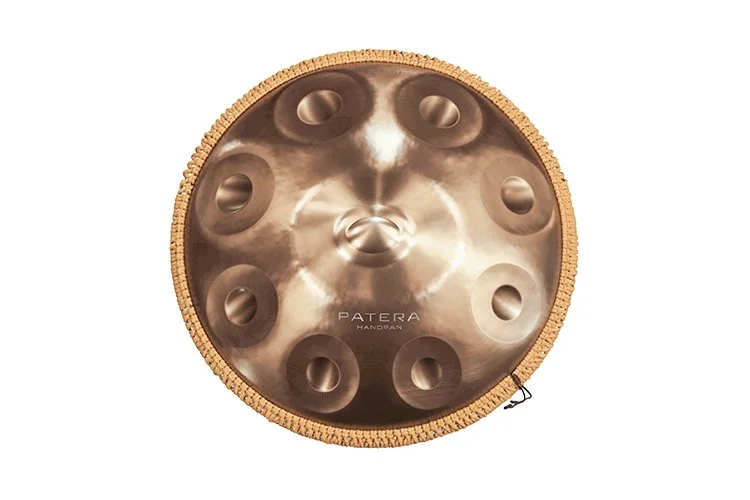 Handpan Patera HPDM-10 Compact En Acier Inoxydable - Accord D-Kurd - Livré Avec Sac à Dos Et Chiffon