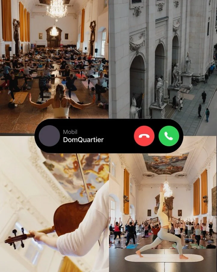 @domquartiersalzburg called &amp; we answered 📞 Wir haben quasi den 270. Geburtstag von Mozart auf der Yogamatte gefeiert. Diese Bday Feier bleibt f&uuml;r immer ein ganz besonderer Pop Up Moment. 🥹

Danke an all die wunderbaren Menschen, die sowas