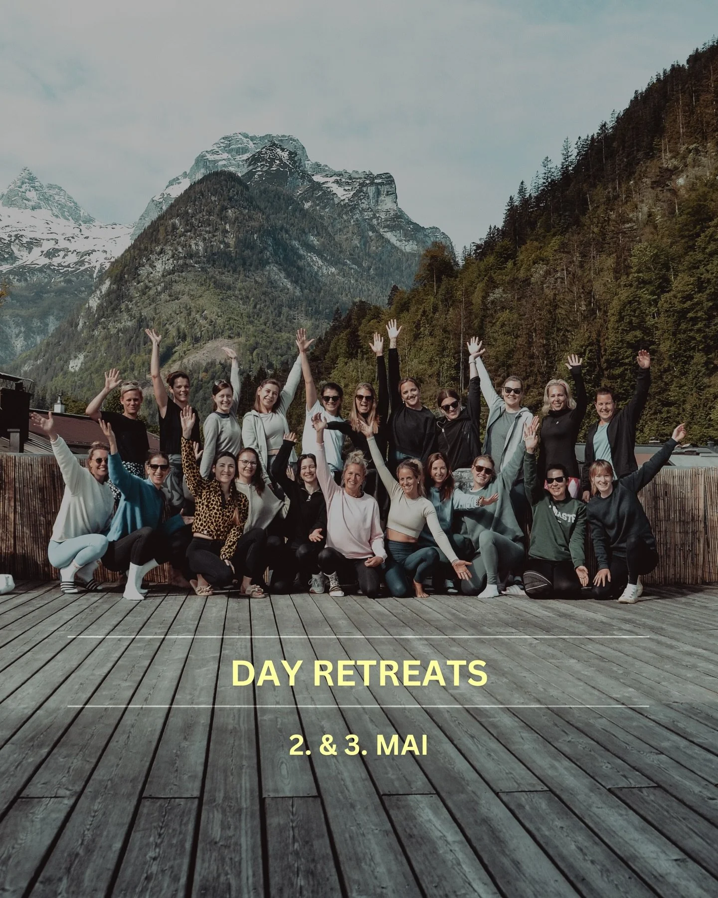 Zwei Tage, zwei Vibes &ndash; dein Weekend Reset wartet ✨

SAMSTAG
Starte kraftvoll mit Vinyasa Mountain Flow, genie&szlig;e einen entspannten Brunch und lass den Tag mit Secco &amp; Sonne auf der Terrasse ausklingen 🍾☀️

SONNTAG
Sanft, bewusst &amp